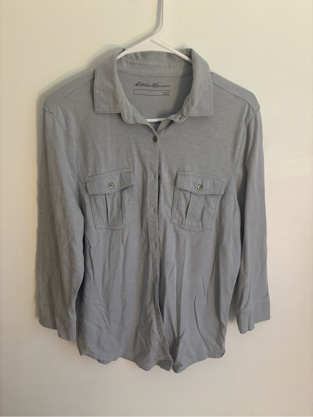 Eddie Bauer Light Gray Men's Shirt Jacket